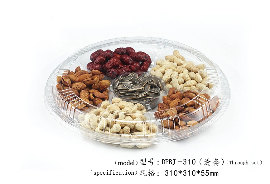 Pet Salad Packaging Small Clear Round Plastic Boxes