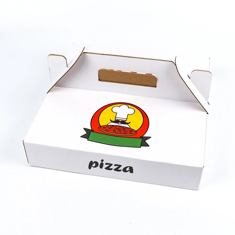 Recyclable Food Grade Corrugated Paper Pizza Box Printed Custom Box