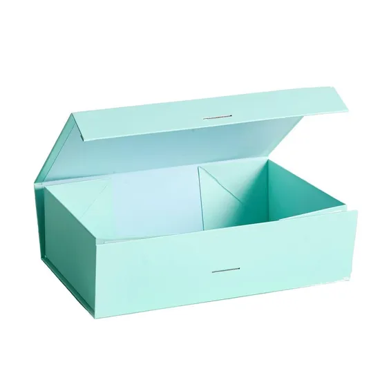 Custom Luxury Black Printed Rigid Folding Foldable Cardboard Packing Paper Packaging Gift Box with Magnetic for Wine/Clothing/ Apparel/ Shoes / Cosmetic / Gift