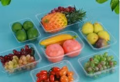 Pet Salad Packaging Small Clear Round Plastic Boxes