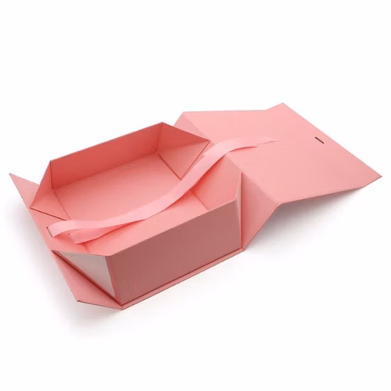 Wholesale Handmade Customized Clothes Handbag Luxury Craft Foldable Gift Cardboard Box with Handle